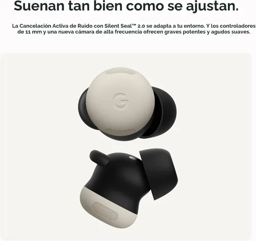 Vista 3 de Google Pixel Buds Pro 2 - Auriculares inalámbricos con cancelación activa de ruido - Auriculares Bluetooth - Hazel