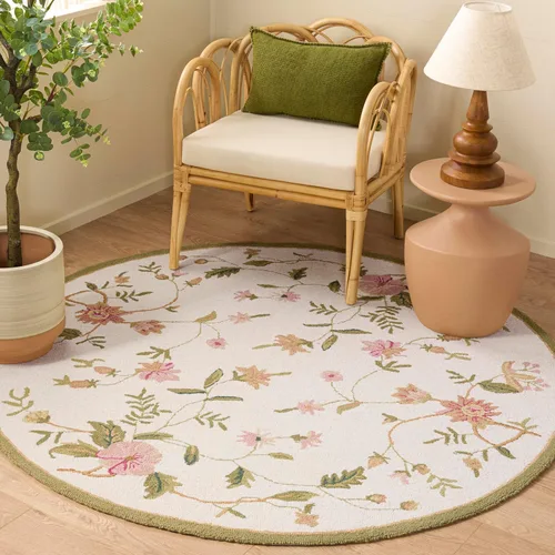 Vista 14 de SAFAVIEH Chelsea Collection - Alfombra decorativa de 1 pies 8 pulgadas x 2 pies 6 pulgadas, color negro, lana de campo francesa enganchada a mano