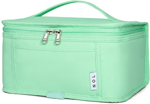 Vista 15 de NOL Natural Organic Lifestyle Bolsa de almuerzo pequeña Mini lonchera Bolsa de almuerzo aislada para hombres/mujeres A prueba de fugas Bolsa térmica