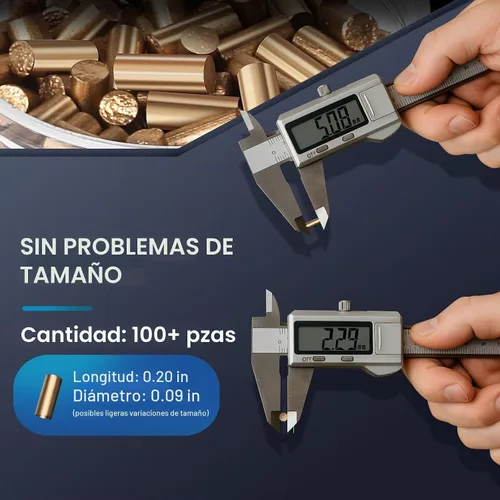 Vista 5 de Kit de reparación de 100 pedernales y 20 mechas, compatible con Dorado
