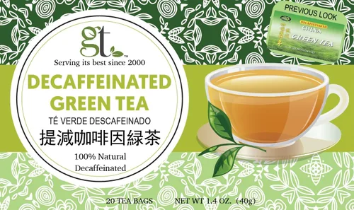 Vista 2 de GT - Té verde chino descafeinado, bolsa de 4.41 onzas (20 bolsas de té) (paquete de 2)