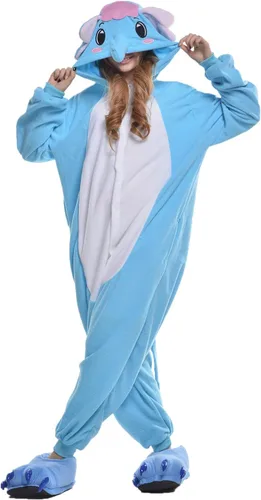 Vista 5 de NEWCOSPLAY Pijama de una pieza para adultos, disfraz de cosplay de una pieza