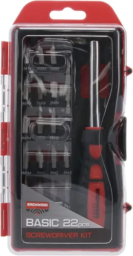 Vista 3 de BIRCHWOOD CASEY Kit de destornilladores básicos Juego de 22 llaves de armería duraderas y versátiles Estuche incluido