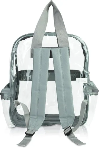 Vista 20 de DALIX Bolsas de mochila transparentes de plástico liso dorado