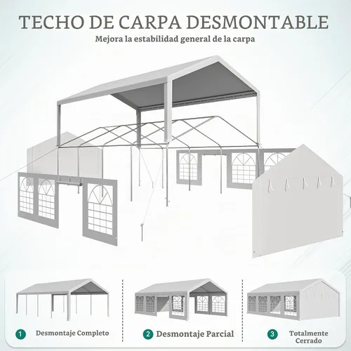 Vista 4 de YITAHOME 20x30FT Heavy Duty Party Tent Standard Series