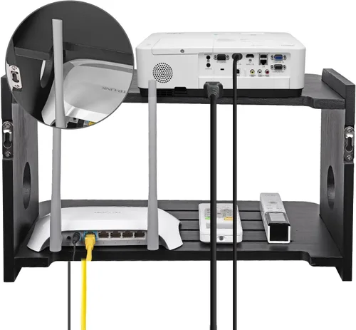 Vista 6 de Estante para proyector, estante flotante para proyector, soporte para proyector, soporte para proyector, soporte para proyector, estante
