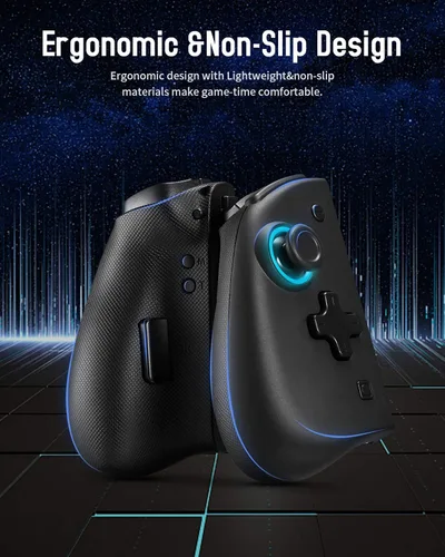 Vista 7 de binbok Switch Joypad Controller for SwitchSwitch OLED, Wireless Controllers Replacement Switch Controller 8 Colors Adjustable LED Handheld