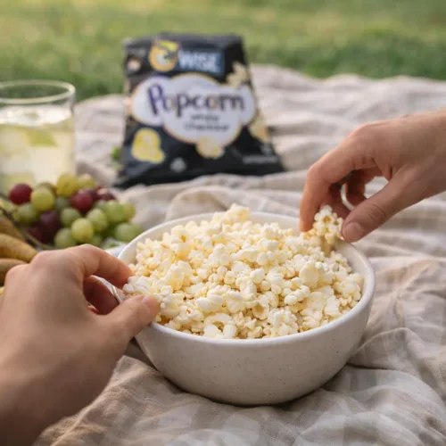 Vista 5 de Wise Snacks Palomitas de maíz, queso cheddar blanco, 2.250 onzas (12 unidades), sin gluten, grano entero, Air Popped