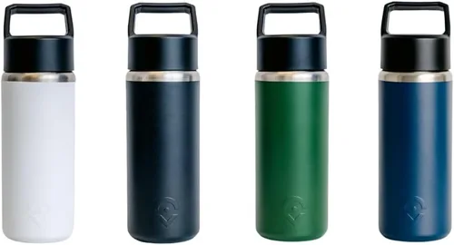 Vista 7 de Outsider The All Day Botella de agua de acero inoxidable de 26 onzas aislada al vacío, tapa sin BPA con boquilla para beber y llenar fácilmente Negro