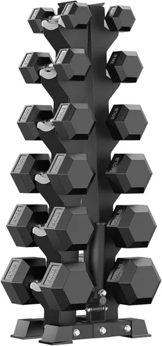 Vista 37 de Hex Dumbbell Sets with Rack, 85-560lb Dumbbell Weight Set & Storage Rack