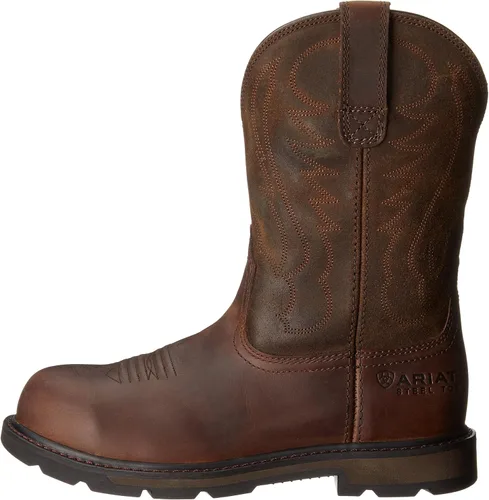Vista 8 de ARIAT Groundbreaker 10014241 - Botas de trabajo sin cierre para hombre