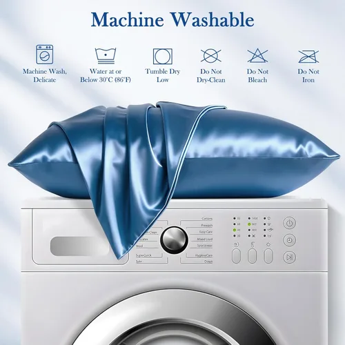 Vista 8 de Avolare Fundas de almohada refrescantes, más suaves que la seda, paquete de 2 fundas de almohada refrescantes para personas que duermen con calor