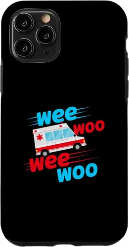 Vista 28 de Funda EMT para iPhone 13 Pro Max Wee Woo Wee Woo Ambulancia Técnico Paramédico