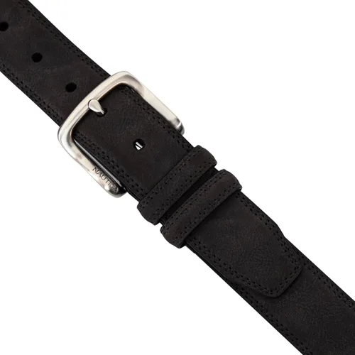 Vista 5 de Nautica Cinturón de cuero para hombre con hebilla de metal