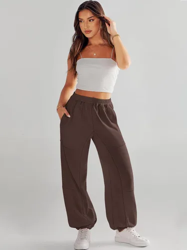 Vista 6 de ANRABESS Pantalones deportivos de cintura alta para mujer