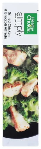 Vista 4 de Healthy Choice Simply Steamers Alfredo de pollo a la parrilla y brócoli, conveniente comida para microondas hecha sin conservantes, comida