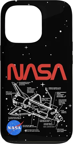 Vista 10 de NASA Carcasa con logotipo de Space Shuttle Schematic para iPhone 17