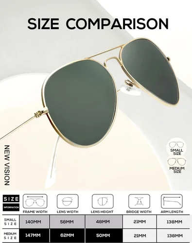 Vista 5 de KALIYADI - Lentes de sol clásicos estilo aviador para hombres y mujeres, lentes de sol para conducir, lentes polarizados, con bloqueo de luz