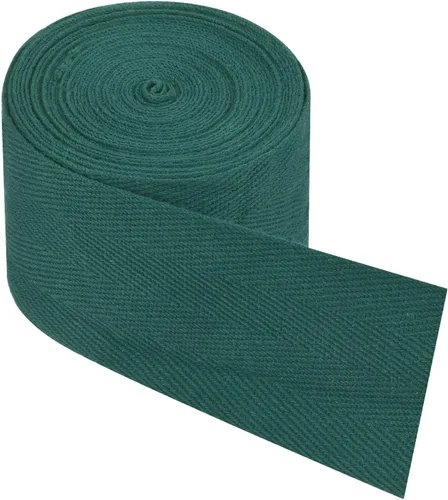 Vista 233 de PATIKIL Cinta de sarga de algodón de 1 pulgada, 50 yardas, cinta de algodón, cinta de encuadernación al bies, cinta de espiga para costura, Verde