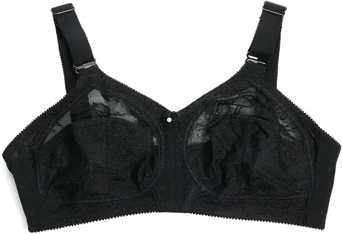 Vista 5 de TELIMUSSTO Sujetador de encaje floral para mujer, talla grande, sujeción firme, sin alambre, sin relleno, cobertura completa, minimizador