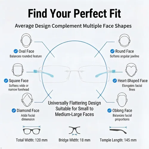 Vista 8 de Eyekepper - Gafas de lectura con lentes pequeños sin marco para hombres y mujeres Men's Metal Rimless Magnifying Glass, Womens Rimless Reader