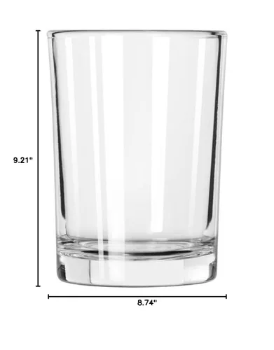 Vista 2 de Vaso Crisa Puebla de 9 onzas Vaso de vidrio