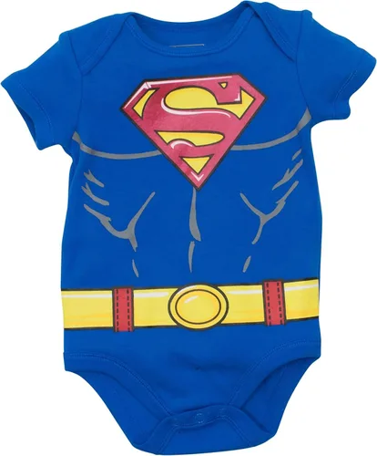 Vista 2 de DC Comics Justice League Batman Superman The Flash Baby 5 Pack Costume Bodysuits Newborn to Infant