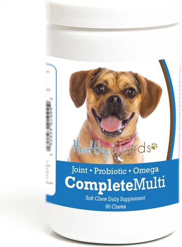 Vista 67 de Healthy Breeds Affenpinscher todo en uno multivitamínico suave masticable 60