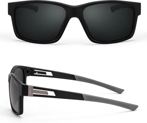 Vista 2 de FEISEDY Gafas de sol polarizadas para hombres y mujeres, para conducir, ciclismo, correr, golf, deportes, gafas ligeras, TR90, marco B2915