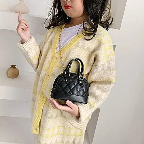 Vista 5 de Mini bolso de mano con asa superior para niñas, bolso cruzado con cadena
