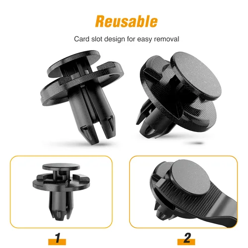 Vista 4 de GOOACC 100 Piezas Clips de Carenado del Motor Parachoques Guardabarros Reemplazan Nissan 01553-05323 Mazda L33X13209 Infiniti FX35 FX45 G25 G35 G37