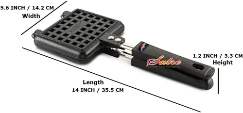 Vista 2 de Máquina de gofres antiadherente, mini sartén para hornear gofres para aperitivos y desayuno