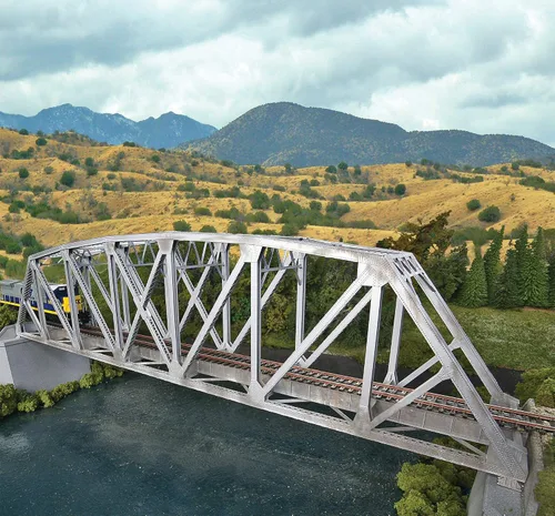 Vista 24 de Walthers Cornerstone Puente de ferrocarril de doble vía Pilar concreto pkg(2) 933-4553 HO Escala Modelo Ferrocarril - Kit de estructura