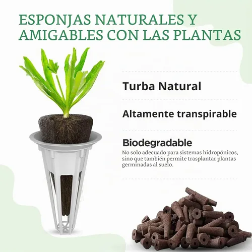 Vista 7 de LetPot 172 piezas Kit de germinación de semillas, esponjas de cultivo hidropónico, kit de germinación para hidropónico con 60 esponjas, 2