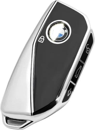 Vista 8 de Creativity Cubierta avanzada de TPU suave para llave BMW 2023-2026 Serie 5 7 iX XM IX3 i7 X1 X5 X6 X7 (combinación azul)