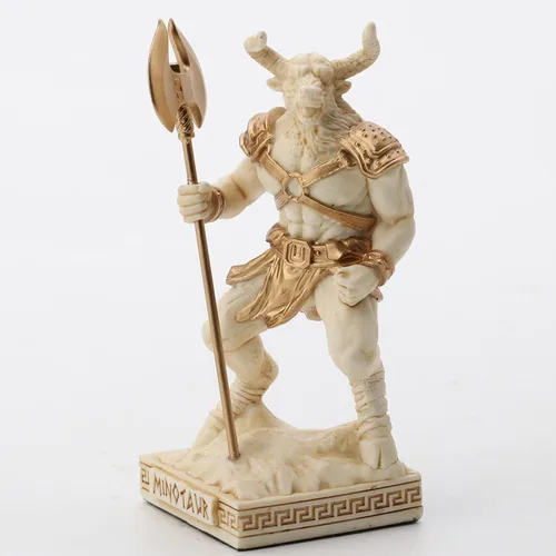 Vista 3 de Veronese Design Figura de resina minotauro de criatura del laberinto