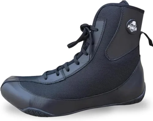 Vista 12 de Zapatos de boxeo profesionales para hombres y mujeres Zapatos de boxeo transpirables Zapatos de suela de goma antideslizante para campeones