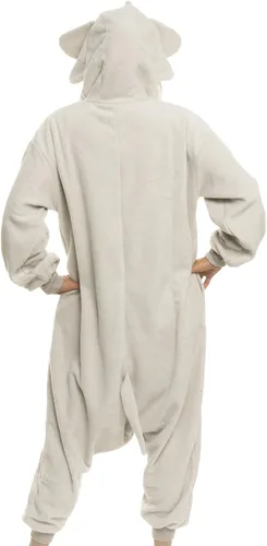 Vista 5 de FUNZIEZ! - Disfraz de Halloween para adultos, de animales y criaturas marinas, mameluco afelpado para cosplay, para mujeres y hombres