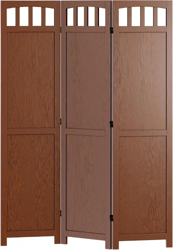 Vista 3 de Winsome Wood Biombo de madera plegable de 3 paneles