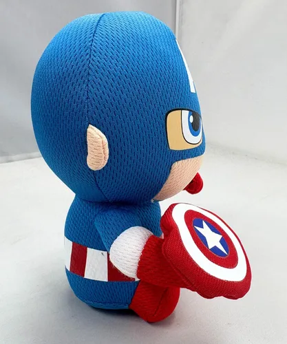 Vista 2 de Ty Peluche del Capitán América, azul/rojo/blanco, regular