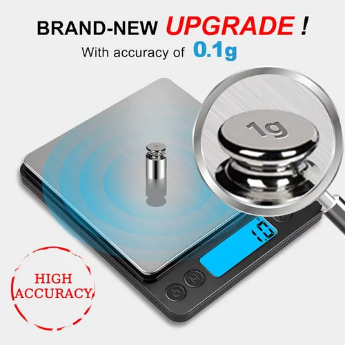 Vista 2 de Báscula digital de cocina de alimentos mejorada, 105.82 oz/0.00 oz de alta precisión que mide en gramos y onzas para cocinar, hornear, joyas