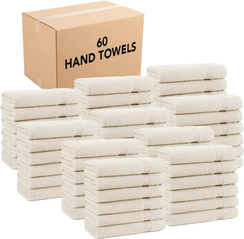 Vista 19 de Juego de toallas de baño Arkwright de 4 piezas - 100% algodón súper suave, 600 GSM de secado rápido y absorbente, artículos de lujo para baño