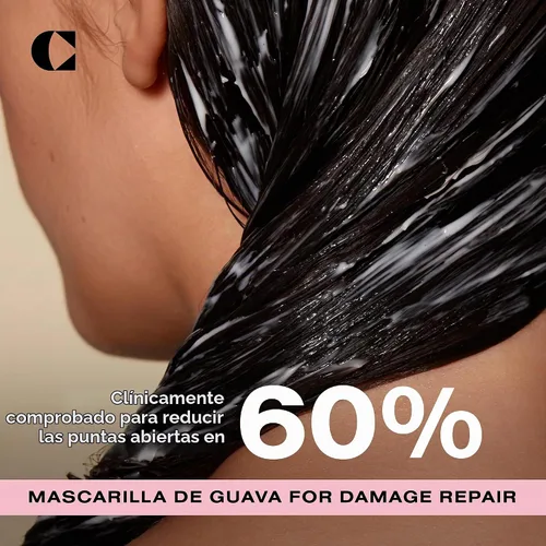 Vista 2 de Ceremonia Mascarilla capilar Guava Color & Damage Protect Hidratante, 7.8 fl oz