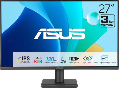 Vista 9 de ASUS Monitor de acoplamiento 1080P de 23.8 pulgadas (VA24ECPSN) - Full HD, IPS, 75Hz, sincronización adaptativa, altavoces, cuidado de los ojos, luz