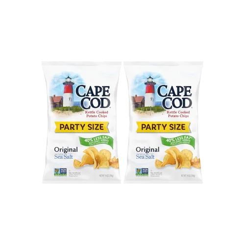 Vista 8 de Cape Cod Papas fritas, chips originales menos grasos, bolsas de aperitivos de 1 oz, 10