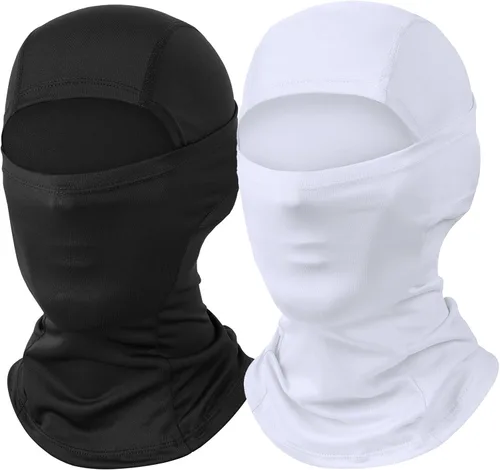 Vista 12 de Máscara de esquí para hombre, paquete de 2 pasamontañas, máscara facial para mujer, máscara de verano Shiesty, máscara de casco de motocicleta