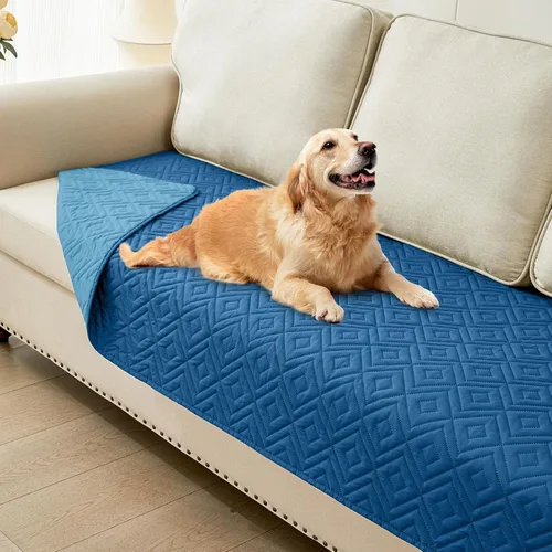 Vista 23 de hyha Manta impermeable para perros, funda suave para cama de perro, mantas para mascotas, funda impermeable para sofá y sillón para perros lavable