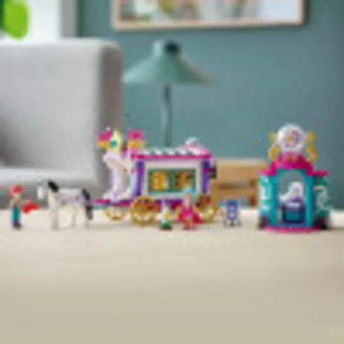Vista 6 de LEGO Friends Magic Caravan 41688 Kit de construcción; juguete mágico de caravana para niños creativos que aman los vehículos; nuevo 2021 (348 piezas)