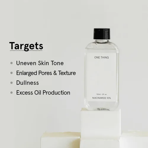 Vista 3 de ONE THING Niacinamida 10% Toner 10% 10.14 Fl Oz Vitamina B3 Hidratante Revitalizante Calmante Facial Esencia Diaria Piel Borda y Grasa