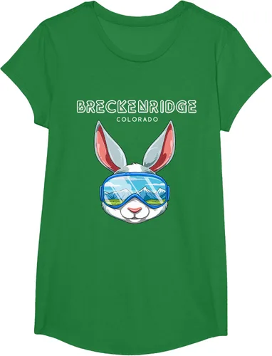 Vista 44 de Breckenridge Colorado USA - Camiseta de esquí y snowboard de conejo, Negro, S